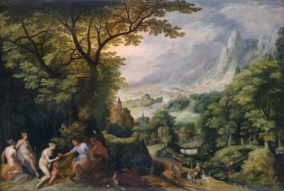 Landscape with the Judgement of Paris by Gillis van Coninxloo